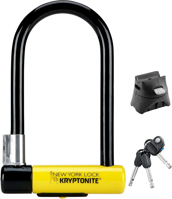 Kryptonite New York Fahgettaboutit Fahrradschloss - 100 cm, Sicherheitsgrad 10/10, Anti-Diebstahl Ke