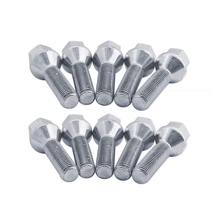 SIMONI RACING Set mit 10 Schrauben, 17 M12 x 1,25, Länge 22 mm, konischer Kopf