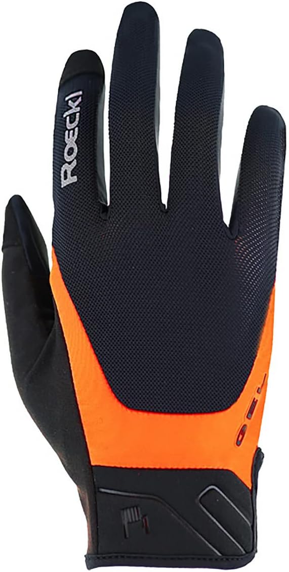 Roeckl Herren Mori 2 Fahrradhandschuhe (1er Pack) 7 Schwarz/Fluo Orange, 7 Schwarz/Fluo Orange