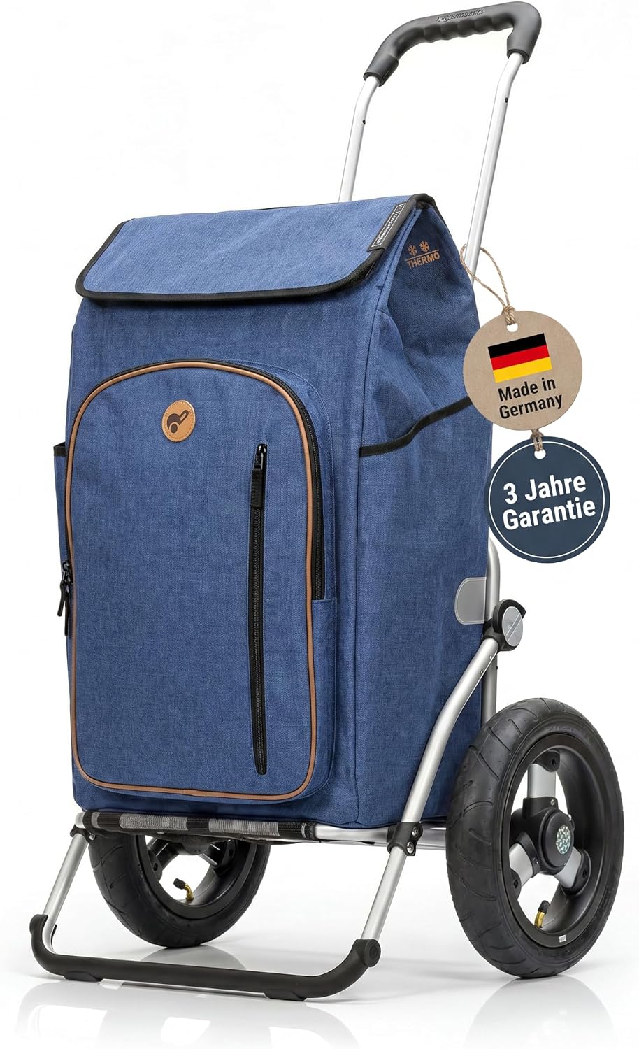 Andersen Einkaufstrolley - klappbar - 61 Liter - mit Kühlfach - Aufhängung für Einkaufswagen - belas
