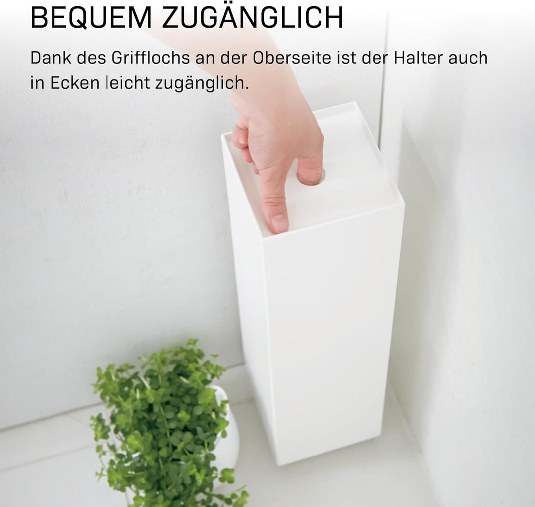 Toiletpaper Holder Closed - Tower - white Weiss, Weiss