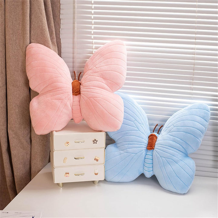 Champracer Schmetterlingsförmiges Wurfkissen, Schmetterling Kissen Kuschelkissen Kinder, Kreative Fl