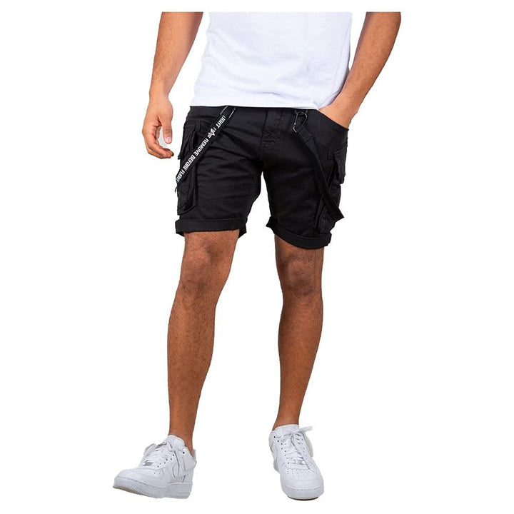 ALPHA INDUSTRIES Herren Cargos Utility Short Short für Herren 30 Schwarz, 30 Schwarz