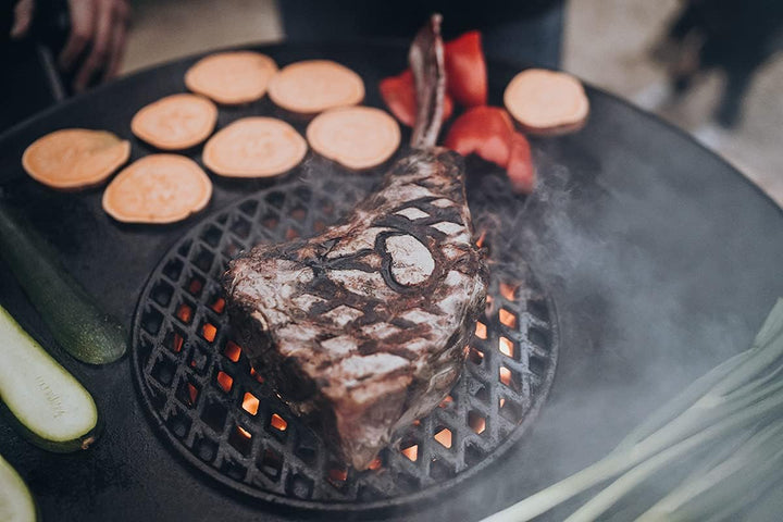 MOESTA-BBQ 19295 - Sizzle Rost aus Gusseisen –BBQ-Disk Zubehör – 30cm Durchmesser – Grillrost-Einsat