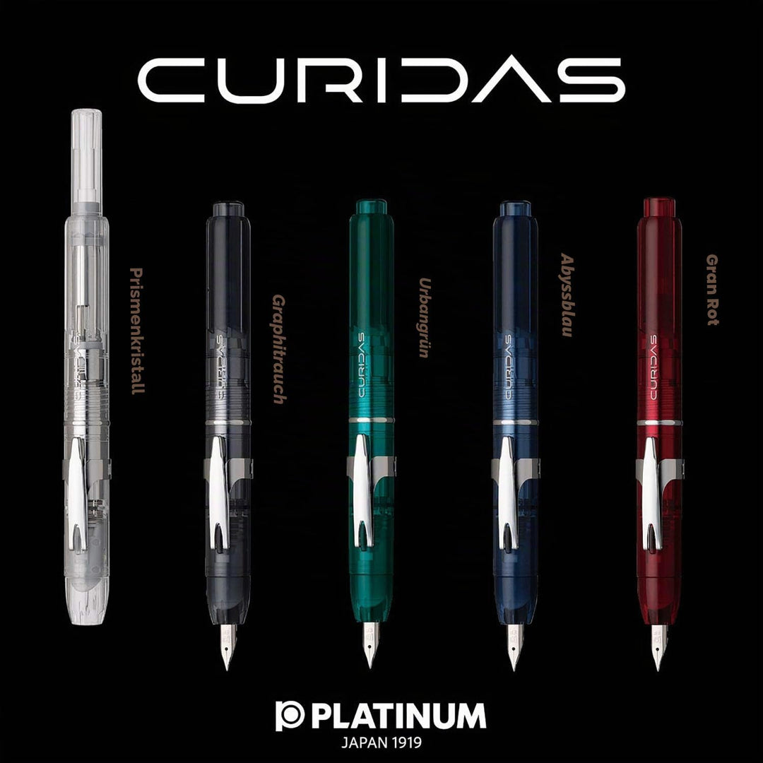 PLATINUM Curidas PKN-7000 Füllfederhalter, einziehbar, 43 Urban Green, mittlere Feder, Urban Grün, P
