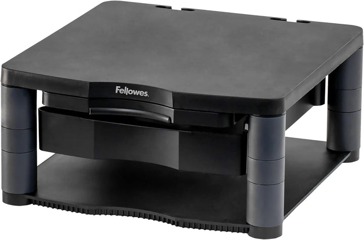 Fellowes Monitorständer Premium Plus, höhenverstellbar in 5 Stufen, ergonomisch, sehr stabil für Mon