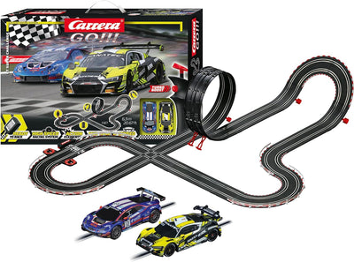 Carrera GO!!! GT Super Challenge Rennbahn-Set I Rennbahnen und lizensierte Slotcars | bis zu 2 Spiel