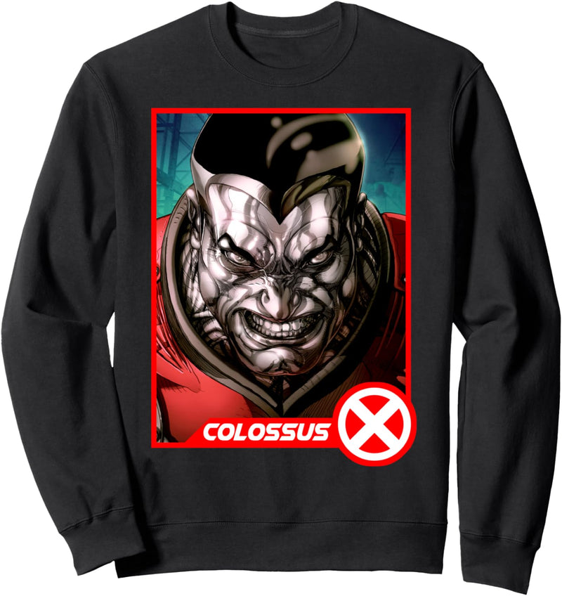 Marvel X-Men Colossus Headshot Profile Trading Card Sweatshirt