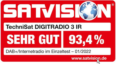 TechniSat DIGITRADIO 3 IR - Stereo DAB Radio Kompaktanlage (DAB+, UKW, CD-Player, Bluetooth, Interne