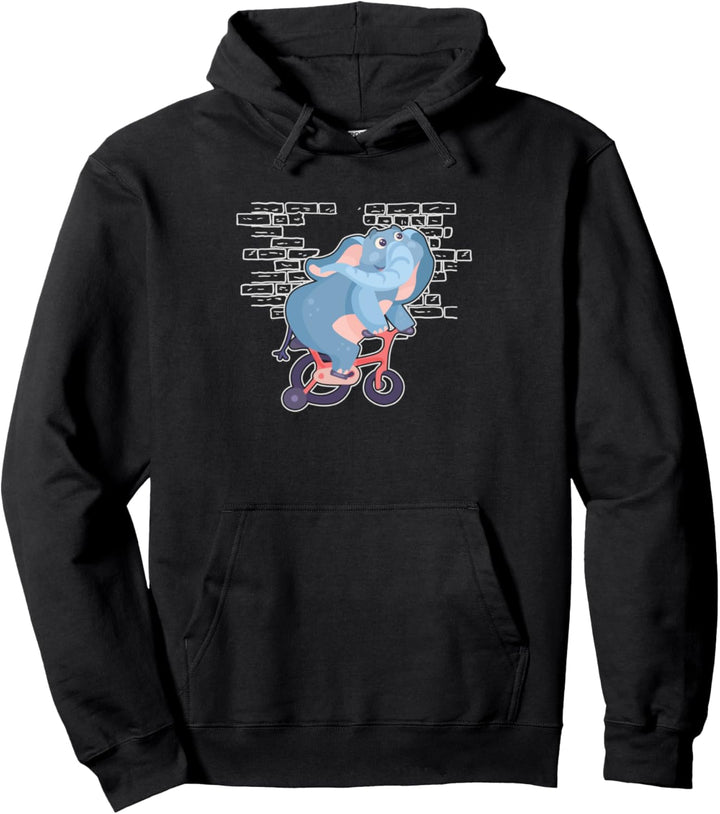 Elefant Fahrrad Dickhäuter Elephant - Rüssel Elefant Pullover Hoodie
