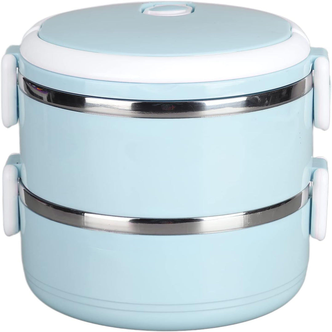Bento Box aus Edelstahl 304. Stapelbare,Thermo Lunchbox, Isolierte Brotdose Kinder, Runde Lunchbehäl