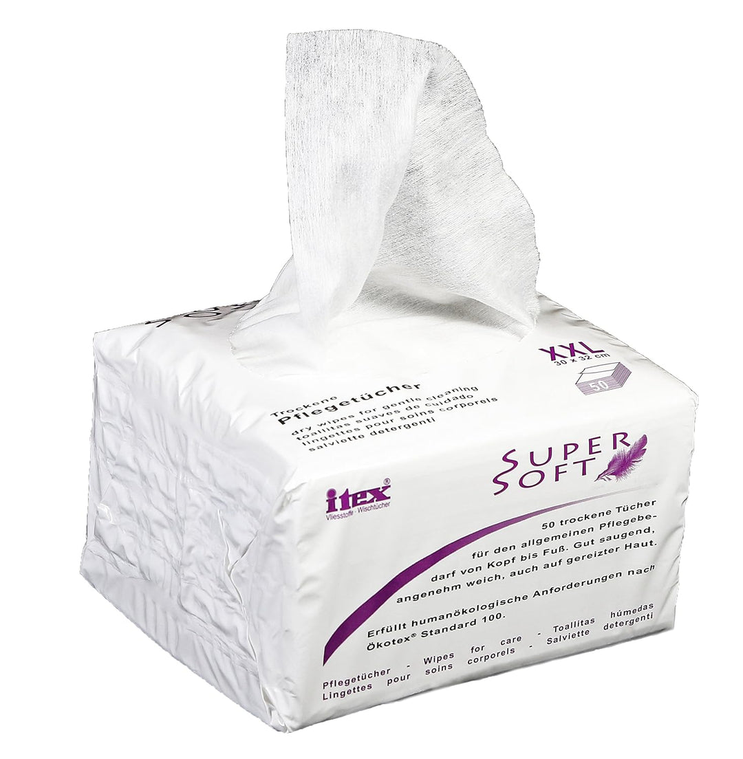 SuperSoft (Das Original), 150 seifenfreie Wisch- & Pflegetücher, trocken, aus Viskose & PES, sehr we