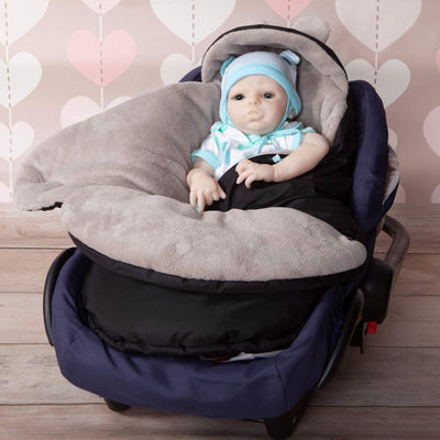 millybo Fusssack Baby Einschlagdecke für Winter geeignet für Kinderwagen Babyschale Babybett Autosit