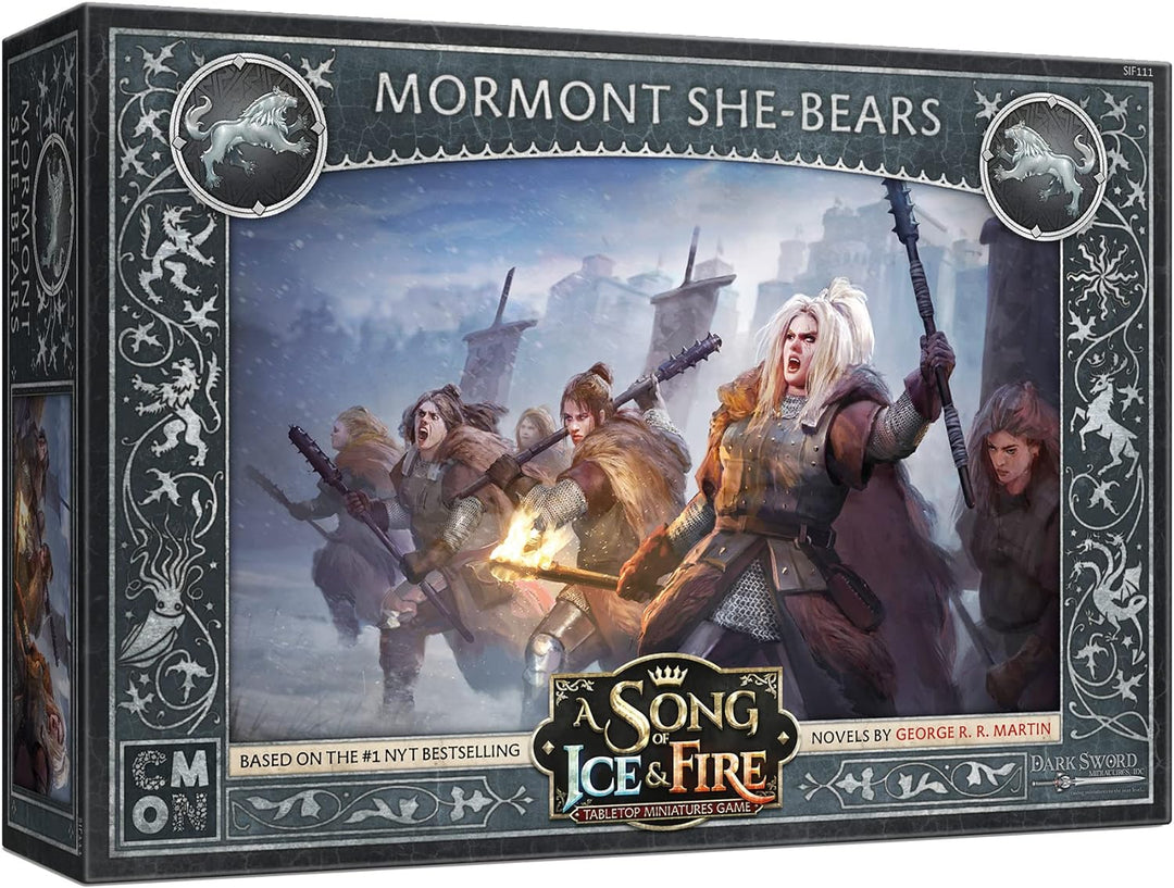 CMON A Song of Ice and Fire Table Top Miniatures Game - Mormont She-Bears, Miniature War Game, Ages