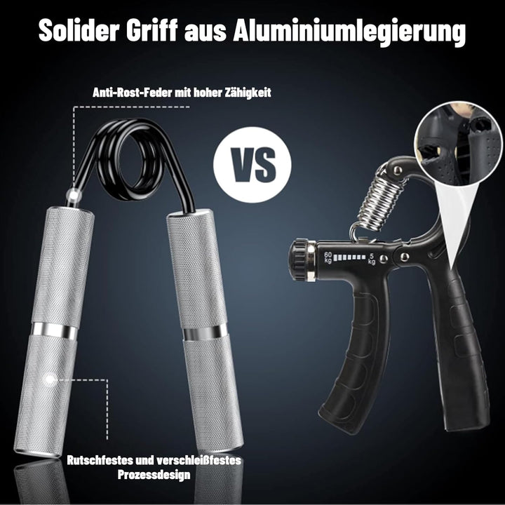 Handtrainer Unterarmtrainer 4 or 6 Pack(22.5-157.5KG) Metall Fingertrainer Griffkraft Trainer Rutsch