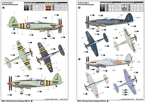 Trumpeter 02851 Modellbausatz Supermarine Seafang F.MK.32 Fighter