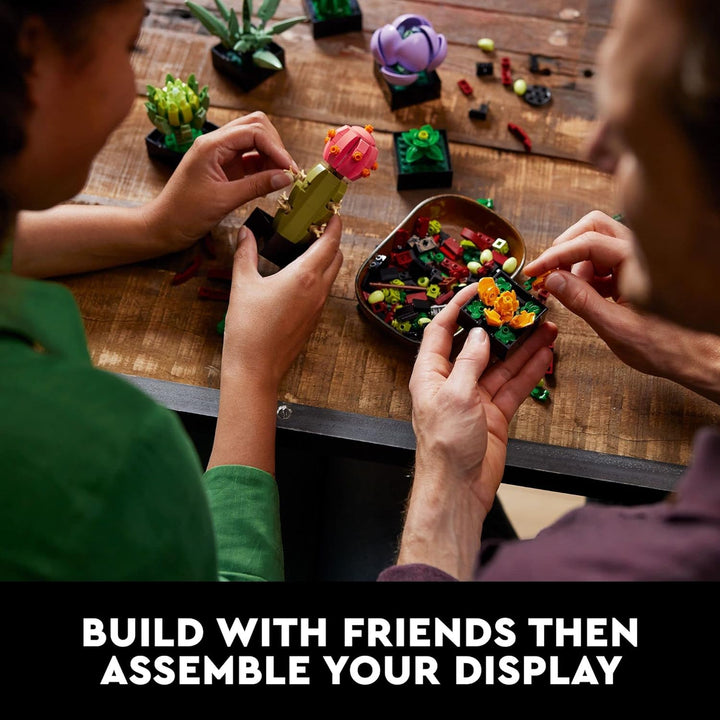 LEGO Succulents 10309 Plant Decor Building Set for Adults; Build a Succulents Display Piece for The