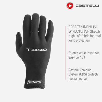 CASTELLI Perfetto Max Glove Sports XS Schwarz, XS Schwarz