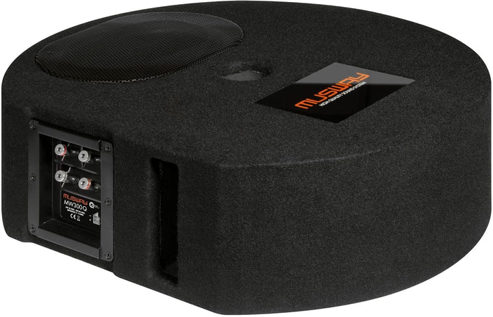 Musway MW300Q - Bassreflex Subwoofer für die Reserveradmulde mit 15 x 23 cm (6 x 9') Subwoofer