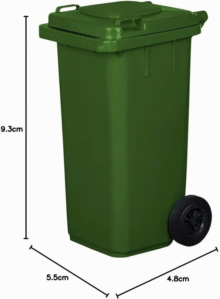 JESTIC Mülltonne Abfalltonne Reststofftonne 120L laufruhige Vollgummi-Räder NEU (grün)