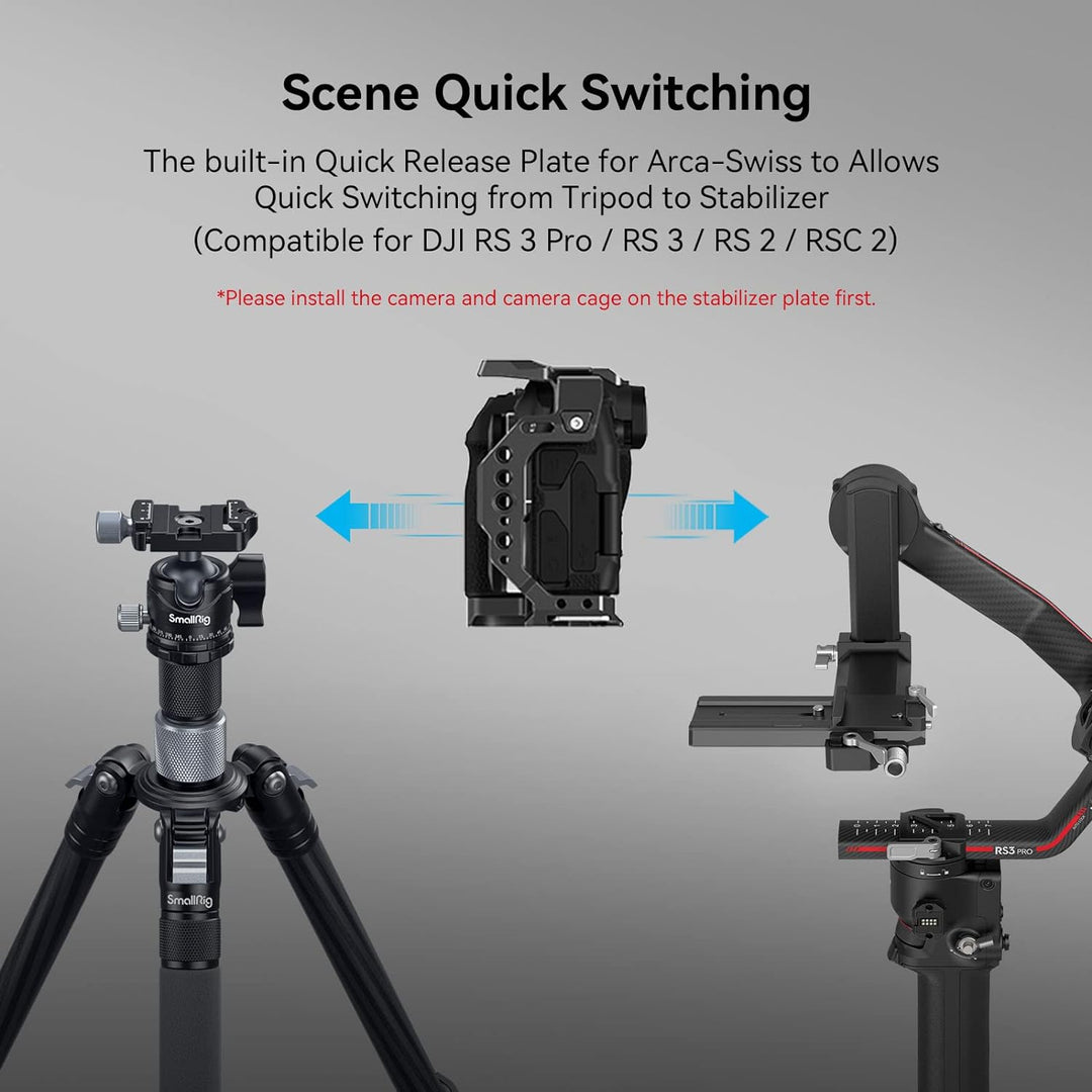 SMALLRIG Cage für Canon R8, Kamerakäfig mit 1/4"-20 Gewindelöchern, 3/8"-16 Positionierungslöchern f