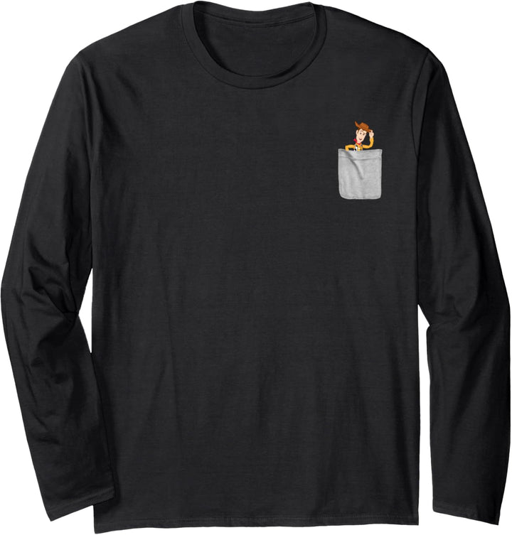 Disney Pixar Toy Story Woody Faux Pocket Langarmshirt