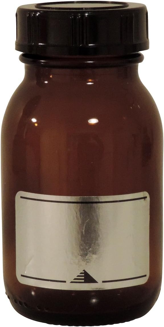 mikken - braunes Apothekerglas Set inkl. Schraubverschluss & Etiketten Made in Germany, 8x 125ml, Si