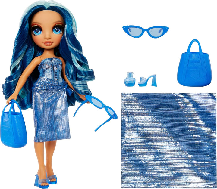 Rainbow High Swim & Style - Violet (Lila) & Swim & Style - Skyler (Blau) - 28 cm Grosse Puppe mit Sc