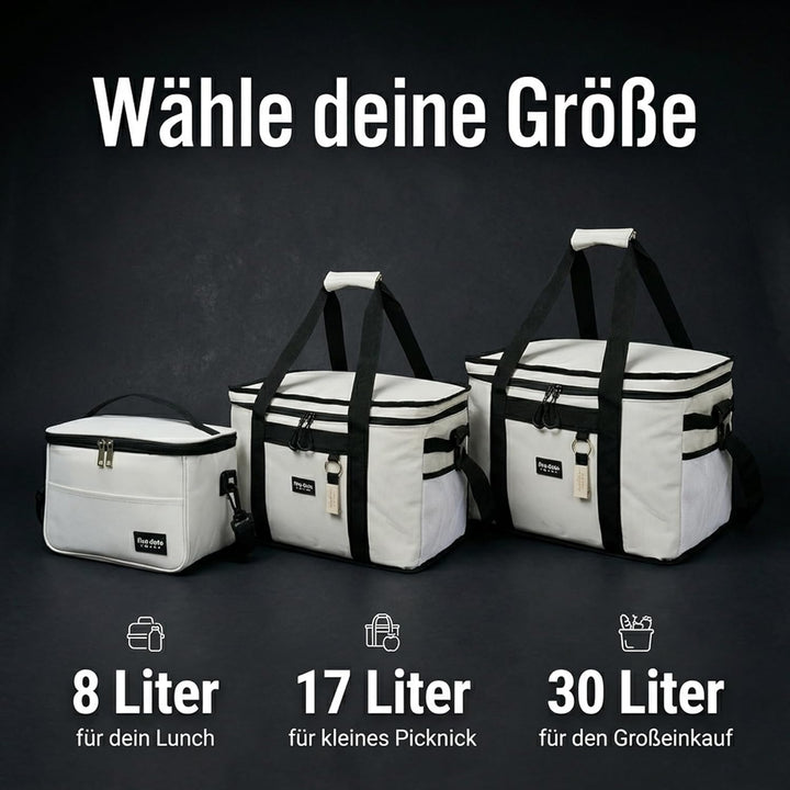 Kühltasche faltbar zum Einkaufen & Picknick - Kühltasche gross Auto als Thermotasche & Picknicktasch