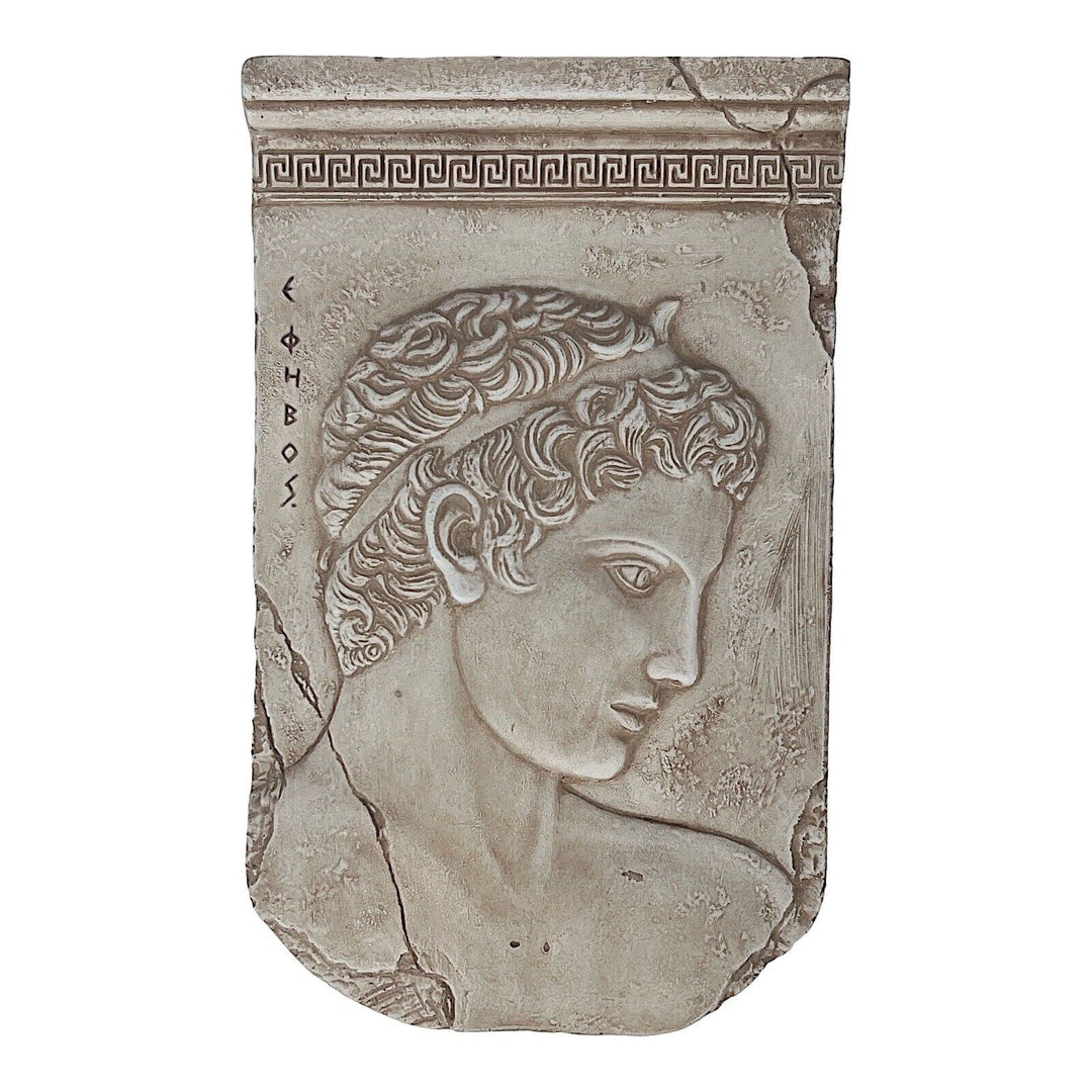 The Ephebe of Marathon Boy Bas Relief Wandtafel Skulptur
