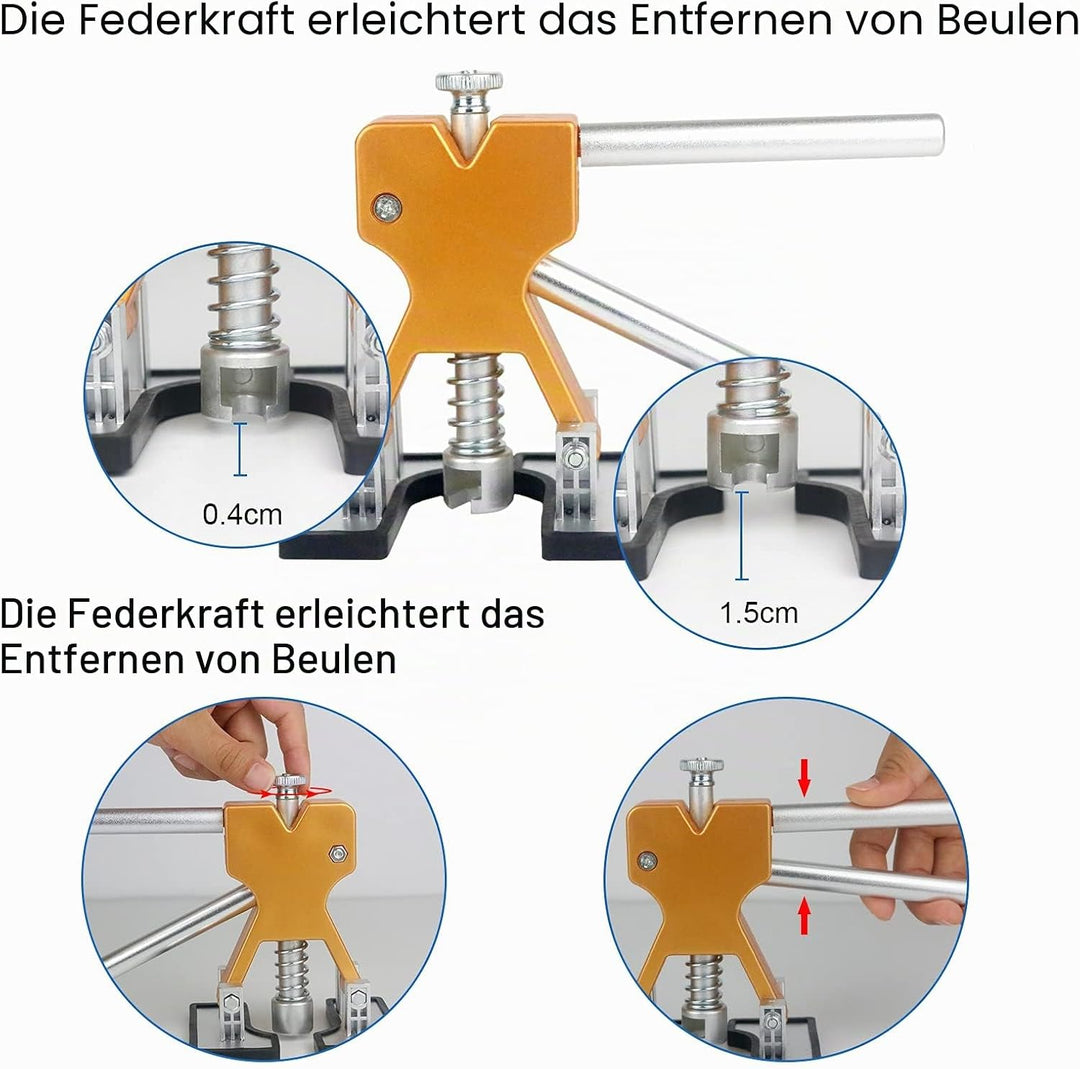 Tosucs Dellen Reparatur Ausbeulwerkzeug Dent Puller Set, Auto Paintless Dellen Reparaturset, DIY Gol