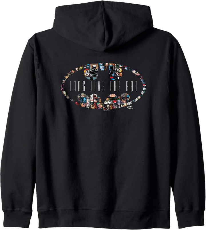 Batman 80 Years Long Live the Bat Shield Logo Kapuzenjacke
