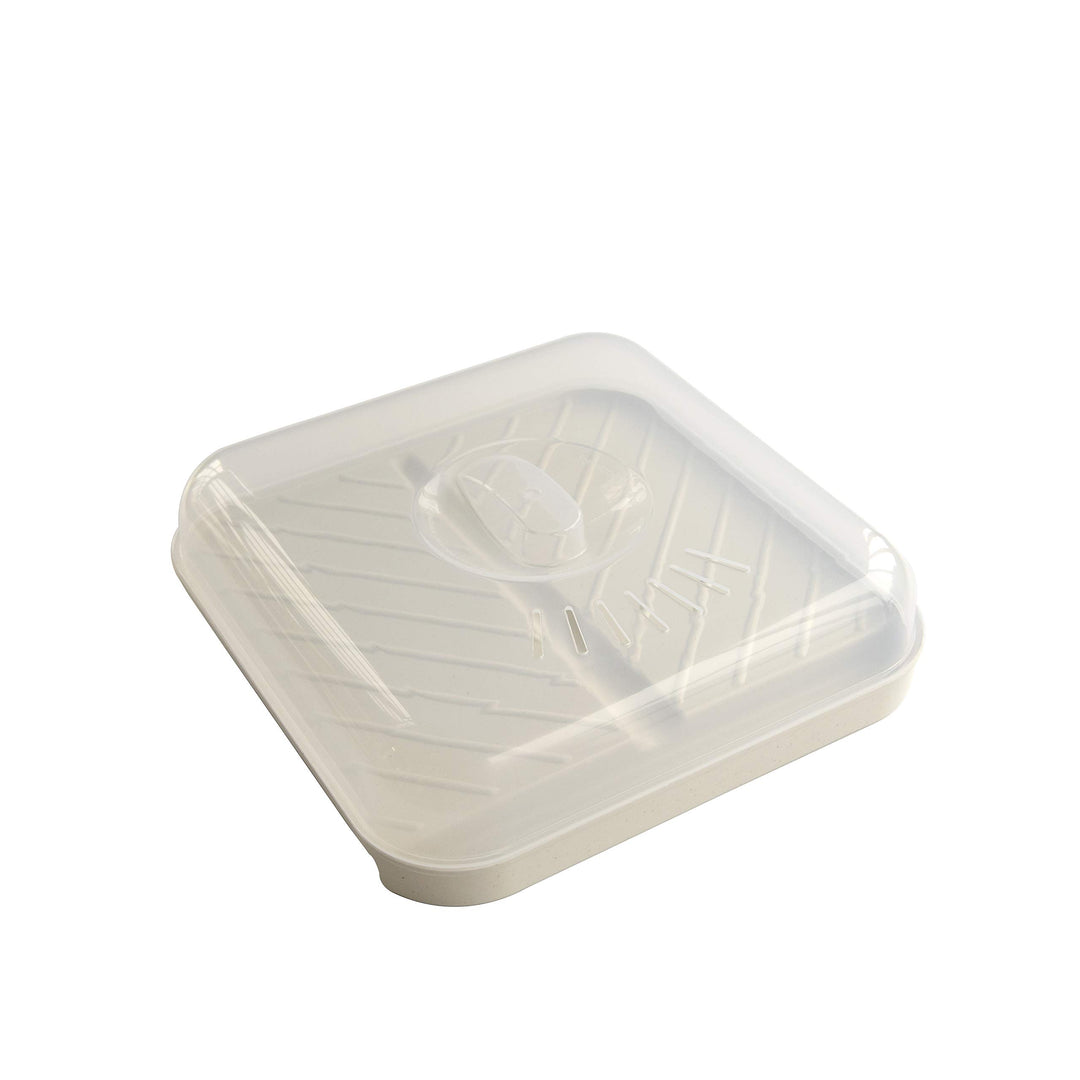 Nordic Ware 60173 Schräg Speck und Fleischtablett, Kunststoff, Weiss, Abgeschrägtes Speck-Table