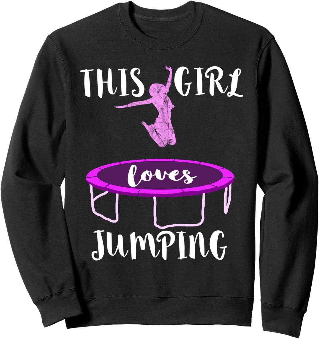 Trampolin Springen Akrobatik Jumpen Trampolinspringer Mädels Sweatshirt