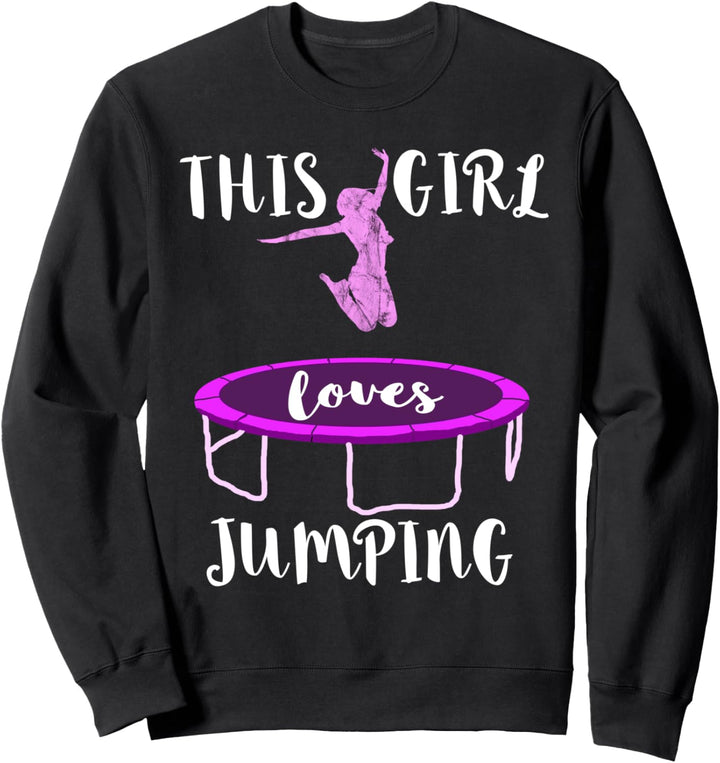 Trampolin Springen Akrobatik Jumpen Trampolinspringer Mädels Sweatshirt