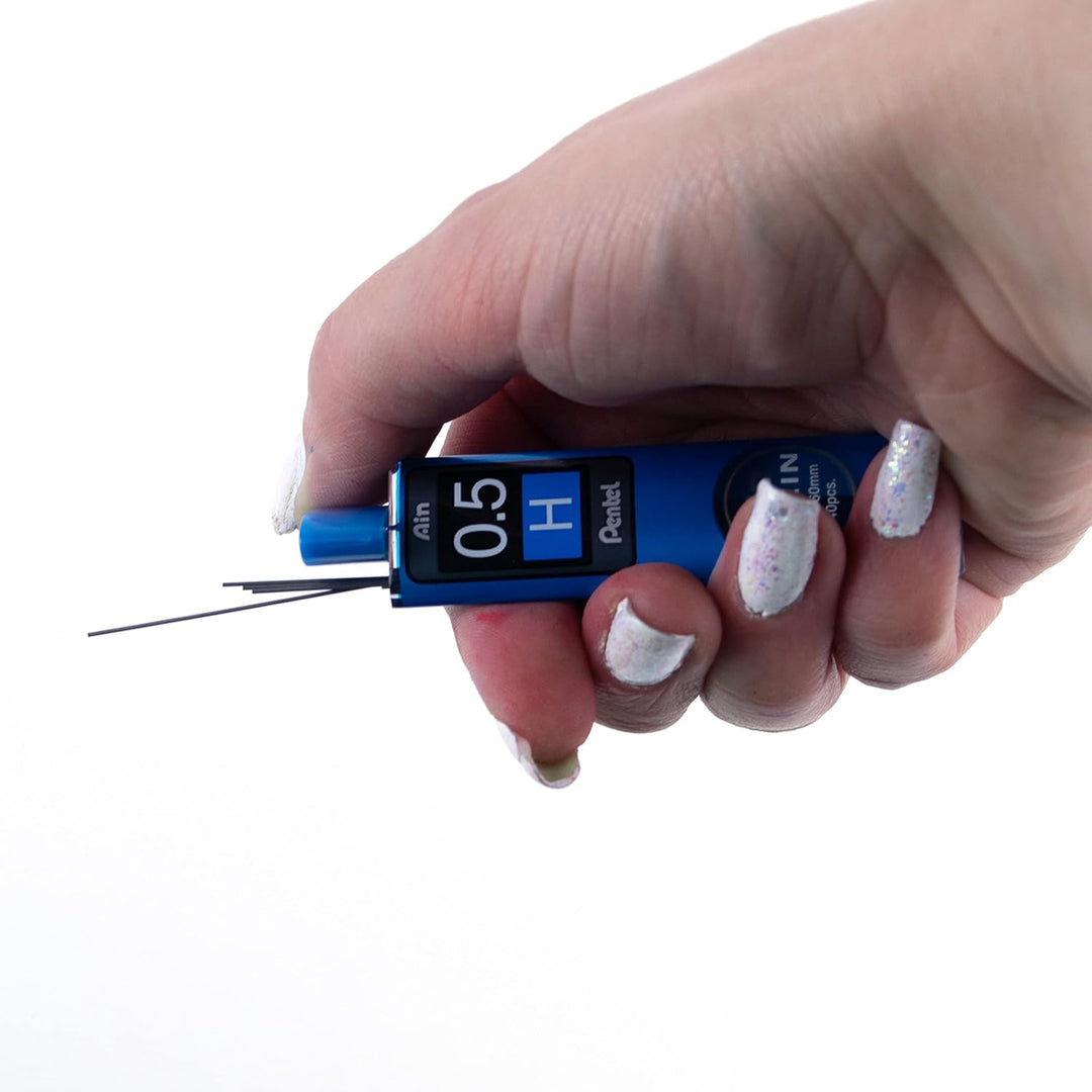 Pentel Ain STEIN C275 Feinmine, 40 Minen je Dose, 0.5 mm, Härtegrad H (12 Dosen), H