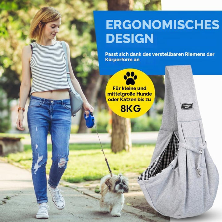 Hundetrage, Hundetragetuch, Umhängetasche für Haustiere, Hundetasche, Tragetasche Hund, Hunde Traget