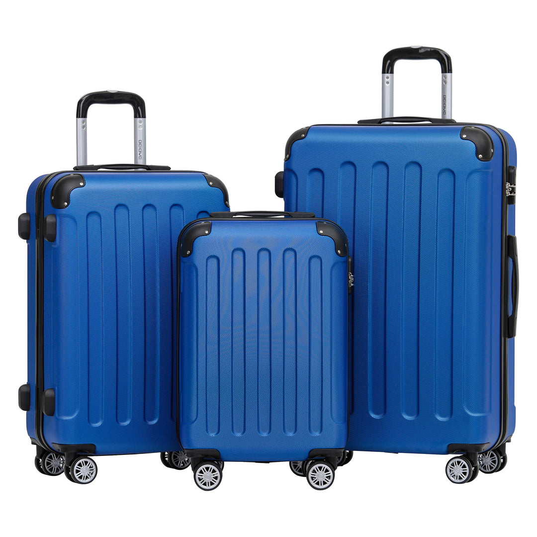 BEIBYE- Hartschalenkoffer Koffer Trolley Rollkoffer Reisekoffer Zahlenschloss 4 Zwilings-Rollen (Dia