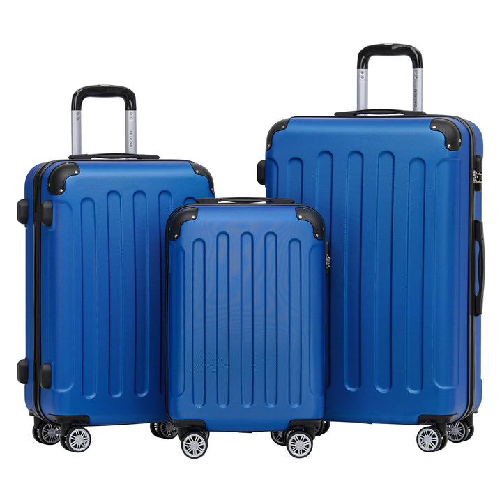 BEIBYE- Hartschalenkoffer Koffer Trolley Rollkoffer Reisekoffer Zahlenschloss 4 Zwilings-Rollen (Dia