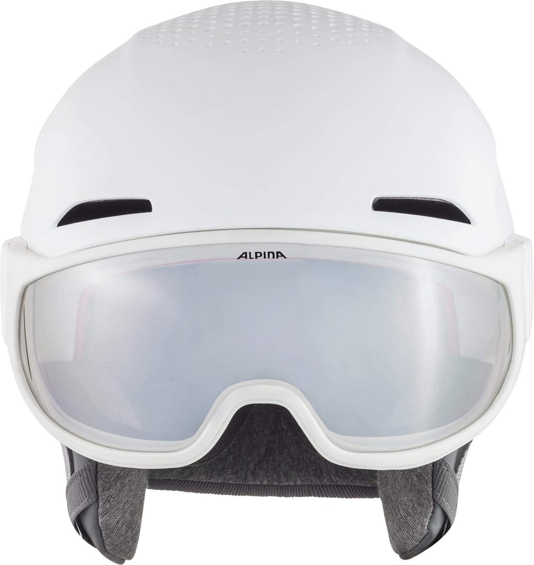 ALPINA Unisex - Erwachsene, ALTO V Skihelm white matt 51-55 cm, white matt 51-55 cm
