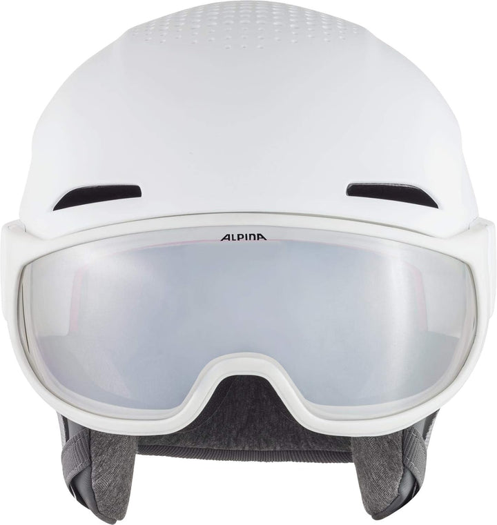 ALPINA Unisex - Erwachsene, ALTO V Skihelm white matt 51-55 cm, white matt 51-55 cm
