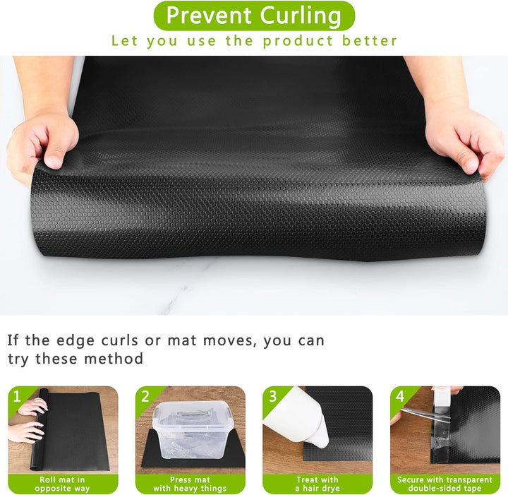 Shelf Liner Küchenschubladenmatten, nicht klebende EVA-Kühlschrankauskleidungen mit wasserdichtem, h