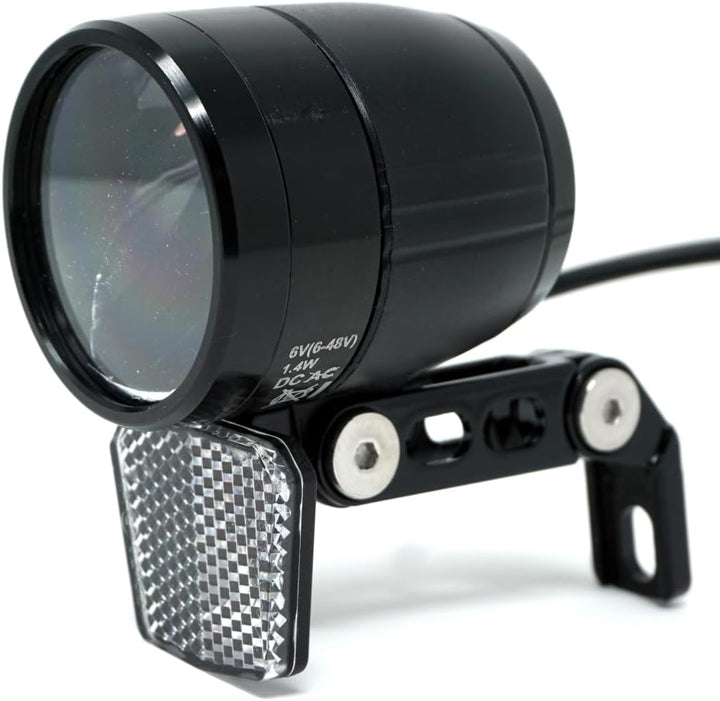 CBK-MS E-Bike Beleuchtung LED Scheinwerfer nach StVZO 100 Lux 6-48 Volt Lampe