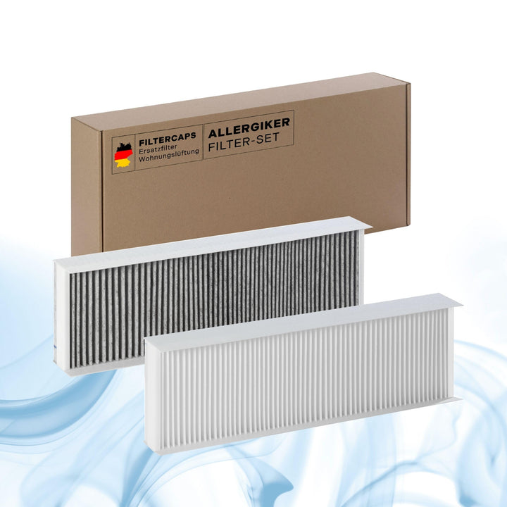 FILTERCAPS Filter für Maico WS 320, 470, WR 310, 410 - Ersatzfilterset G4+F7 AKTIVKOHLE, Ersetzt 009