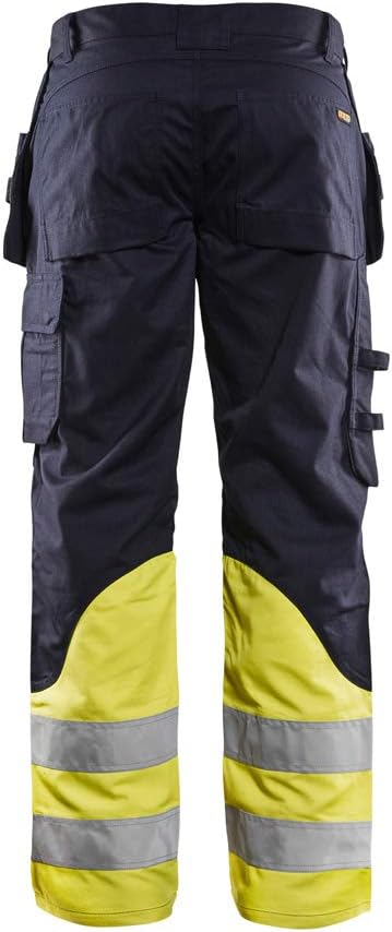 Blaklader 148915128933D112 Multinorm Inhärent Arbeitshose, Marineblau/Gelb, Grösse D112 D112 Marineb