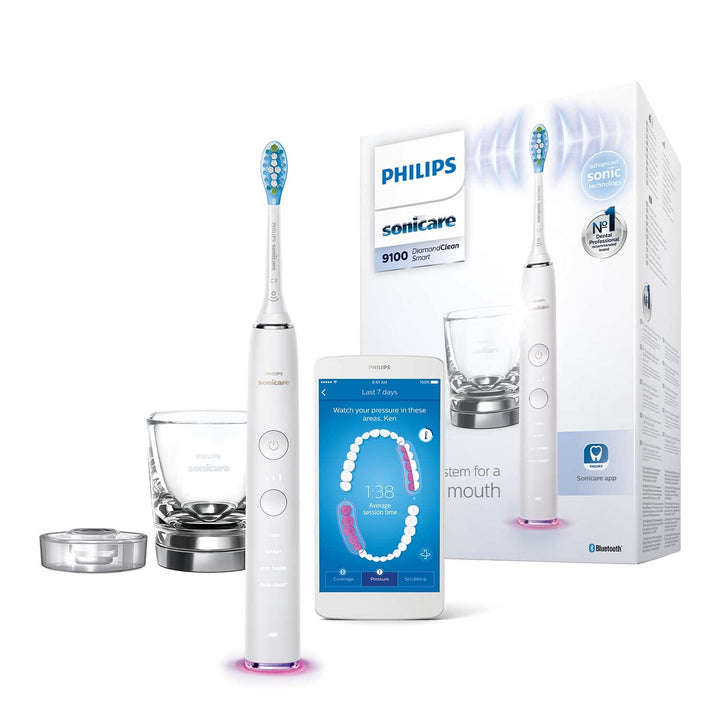 Philips Sonicare DiamondClean Smart Elektrische Schallzahnbürste mit App (Modell HX9901/03)