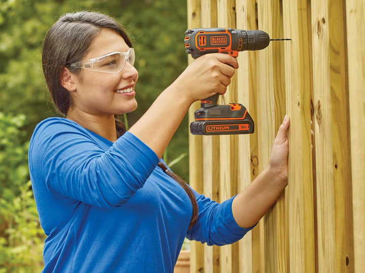 BLACK+DECKER BDC718AS2O-QW Akku-Bohrschrauber – 20 250 U/min – 2 Geschwindigkeiten – 80 Zubehörteile