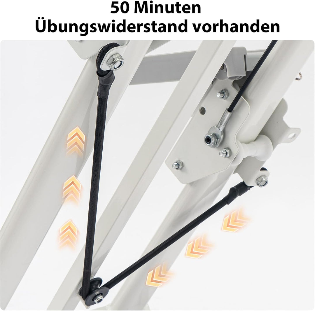 Vertikale Klettermaschine – Faltbarer Heimtrainer Stepper für Ganzkörpertraining | Verstellbare Grif