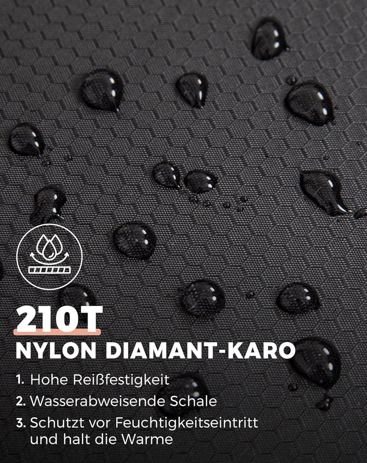 KingCamp Doppelschlafsack Baumwolle Flanell Winter Schlafsack 2 Personen Warmer Deckenschlafsack 3-4
