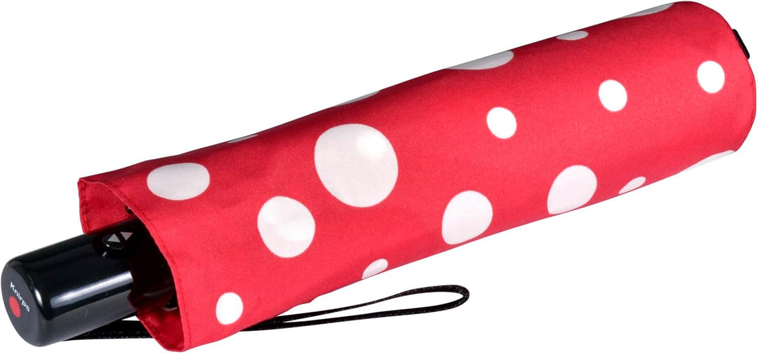 Knirps Taschenschirm Slim Duomatic Dots - Rot, Rot
